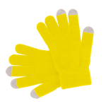 Gant tactile économique pour téléphones portables Touch couleur jaune