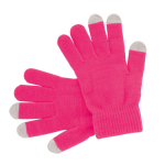 Gant tactile économique pour téléphones portables Touch couleur fuchsia