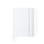 Carnet recyclé personnalisé pas cher A5 feuilles lignées RPET couleur blanc première vue