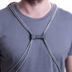 Sac à dos à cordons réglable avec sortie pour écouteurs Adjust couleur rouge troisième vue