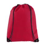 Sac à dos à cordon non tissé 80 g/m2 avec logo d'entreprise Original couleur rouge deuxième vue frontale