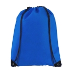 Sac à dos à cordon non tissé 80 g/m2 avec logo d'entreprise Original couleur bleu roi
