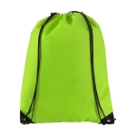 Sac à dos à cordon non tissé 80 g/m2 avec logo d'entreprise Original couleur vert lime