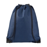 Sac à dos à cordon non tissé 80 g/m2 avec logo d'entreprise Original couleur bleu marine