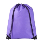 Sac à dos à cordon non tissé 80 g/m2 avec logo d'entreprise Original couleur mauve