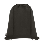 Sac à dos cordon personnalisable recyclés et poche RPET Ultimate couleur gris deuxième vue arrière