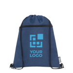 Sac à dos cordon personnalisable recyclés et poche RPET Ultimate avec zone d'impression