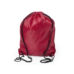 Sacs à dos à cordons pour enfants en polyester 210D Original couleur rouge deuxième vue