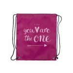 Sacs à dos à cordons pour enfants en polyester 210D Original couleur fuchsia première vue