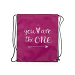 Sacs à dos à cordons pour enfants en polyester 210D Original couleur fuchsia