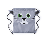 Sacs à dos enfant à cordons avec motif animalier Animals couleur gris première vue