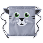 Sacs à dos enfant à cordons avec motif animalier Animals couleur gris