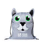 Sacs à dos enfant à cordons avec motif animalier Animals vue principale