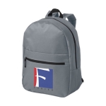 Sac à dos résistant de grande qualité en polyester 600D Masterpiece couleur gris vue impression sérigraphique