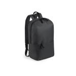 Sacs à dos sérigraphiés en polyester résistant Leisure couleur noir première vue