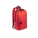 Sacs à dos sérigraphiés en polyester résistant Leisure couleur rouge première vue