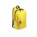 Sacs à dos sérigraphiés en polyester résistant Leisure couleur jaune première vue