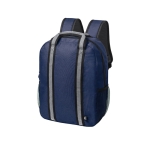 Sac à dos recyclé avec bandes réfléchissantes en RPET 600D Reflective couleur bleu marine première vue