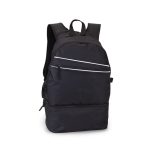 Sac à dos avec poche pour chaussures en polyester 600D Gymfit couleur noir première vue