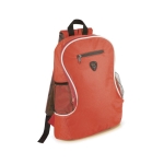 Sac à dos économique en polyester avec divers compartiments Travel couleur rouge première vue
