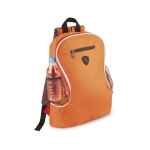 Sac à dos économique en polyester avec divers compartiments Travel couleur orange première vue