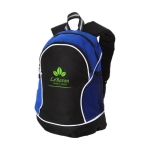 Grand sac à dos bicolore en polyester et PP Boomerang couleur bleu roi vue impression sérigraphique