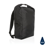 Sac à dos basique recyclé enroulable avec AWARE ™ Rolltop couleur noir