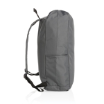 Sac à dos basique recyclé enroulable avec AWARE ™ Rolltop couleur gris foncé sixième vue
