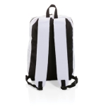 Sac à dos avec logo pour utilisation quotidienne en polyester Everyday couleur blanc quatrième vue