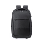 Sac à dos à roulettes pour ordinateur de 15´´ en polyester USB Genius couleur noir première vue