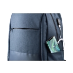 Sac à dos à roulettes pour ordinateur de 15´´ en polyester USB Genius couleur bleu marine quatrième vue