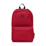 Sac à dos pour ordinateur personnalisé de 15´´ avec bride Teamwork couleur rouge deuxième vue frontale