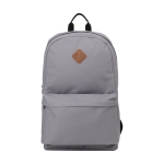Sac à dos pour ordinateur personnalisé de 15´´ avec bride Teamwork couleur gris deuxième vue frontale