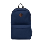 Sac à dos pour ordinateur personnalisé de 15´´ avec bride Teamwork couleur bleu marine deuxième vue frontale