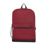 Sac à dos avec port USB et rembourrage pour PC de 15,6´´ Corporate couleur rouge foncé deuxième vue frontale