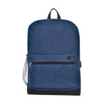 Sac à dos avec port USB et rembourrage pour PC de 15,6´´ Corporate couleur bleu marine deuxième vue frontale