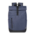 Sac à dos rembourré pour ordinateur portable de 15,6” Fintech couleur bleu marine deuxième vue frontale