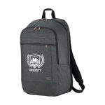 Sac à dos de haute qualité pour ordinateur de 15´´ Case Logic Era couleur gris foncé vue impression sérigraphique