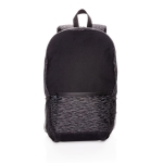Sac à dos réfléchissant pour ordinateur de 15,6´´ recyclé Visibility couleur noir troisième vue