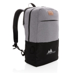 Sac à dos en tissu durable avec RFID et USB pour PC de 15,6´´ Smart couleur noir vue avec logo