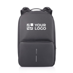 Sac à dos pour le travail ou salle de sport avec RFID et antivol Gym couleur noir avec zone d'impression