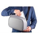 Sac à dos pour voyage antivol avec port USB et RFID couleur gris vue 12