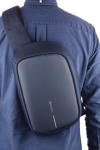 Sac à dos pour voyage antivol avec port USB et RFID Bobby Sling couleur bleu marine dixième vue