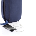 Sac à dos pour voyage antivol avec port USB et RFID Bobby Sling couleur bleu marine huitième vue