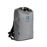 Sac à dos type sac antivol avec anti RFID Anti-coupures Urban Light couleur gris vue avec logo
