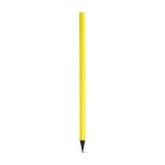 Crayon au corps fluo personnalisable en bois solide HB Fluor couleur jaune première vue