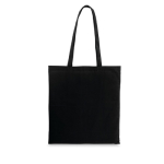 Sacs en coton de couleur 140 g/m² EcoColor Plus couleur noir