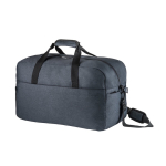 Sac de sport avec intérieur doublé et fond semi-rigide RPET Urban couleur bleu troisième vue