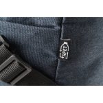 Sac de sport avec intérieur doublé et fond semi-rigide RPET Urban couleur bleu cinquième vue