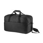 Sac de sport avec intérieur doublé et fond semi-rigide en RPET couleur gris foncé troisième vue